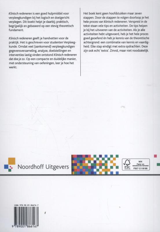 Klinisch redeneren / Leerboek Klinisch redeneren / Leerboek achterkant