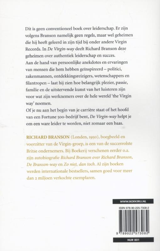 De Virgin Way achterkant