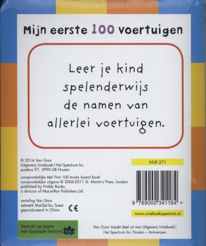 Mijn eerste 100 voertuigen / Mijn eerste 100 achterkant