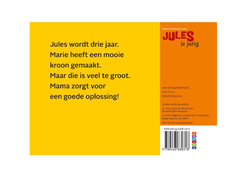 Jules is jarig / Jules kartonboekje / 2 achterkant