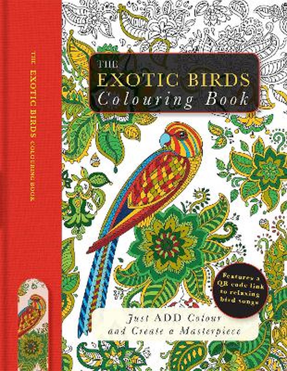 Adult Colouring Exotic Birds