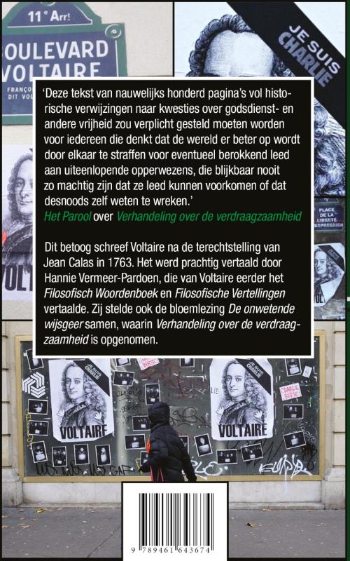 Verhandelingen over de verdraagzaamheid achterkant