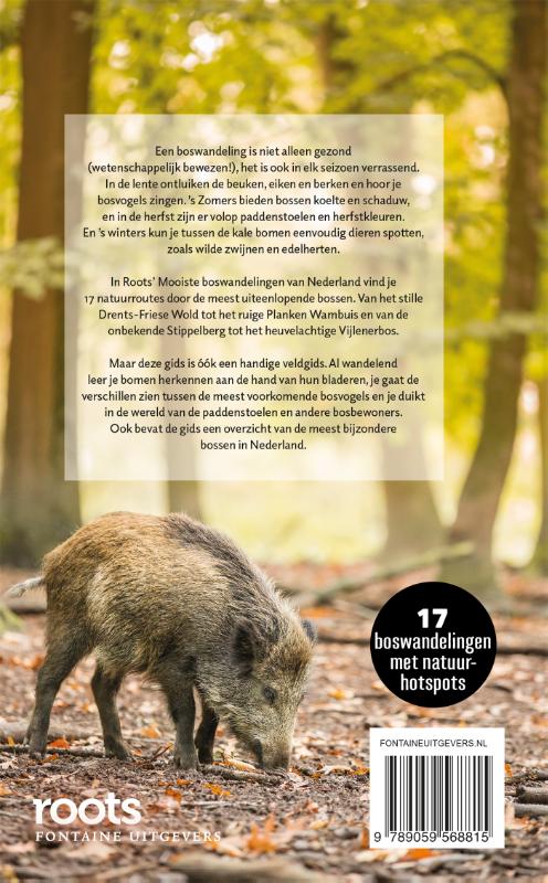 De mooiste boswandelingen van Nederland / Roots wandelgids / 1 De mooiste boswandelingen van Nederland / Roots wandelgids / 1 achterkant