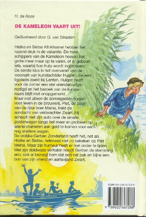 De Kameleon vaart uit / Klassieke Kameleon achterkant