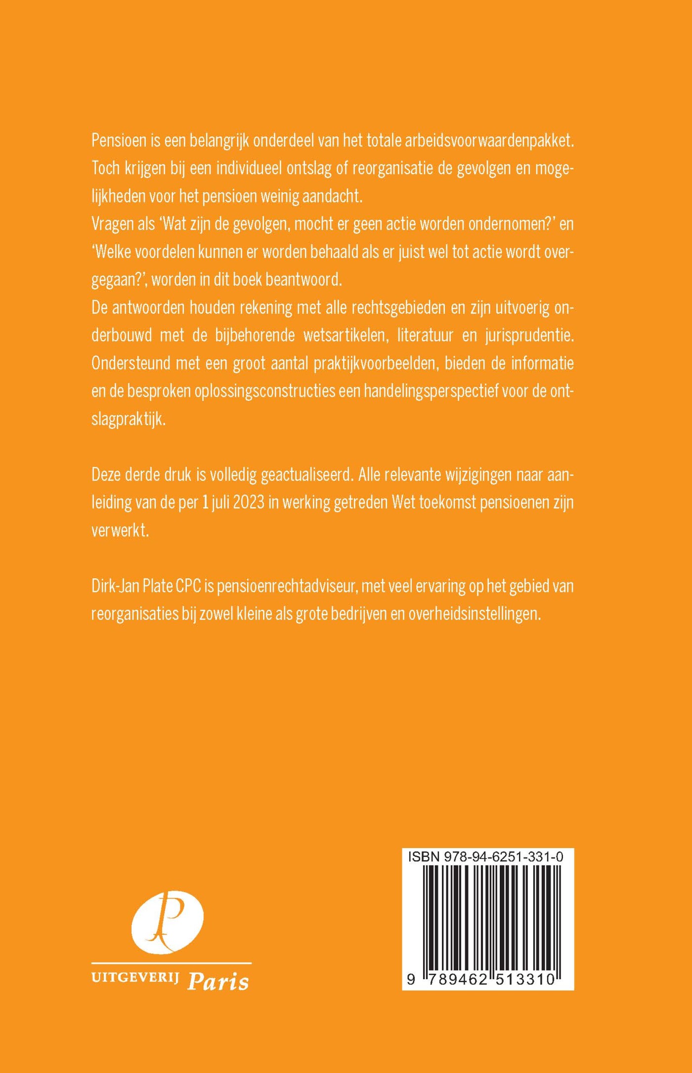 Pensioenoplossingen bij ontslag achterkant