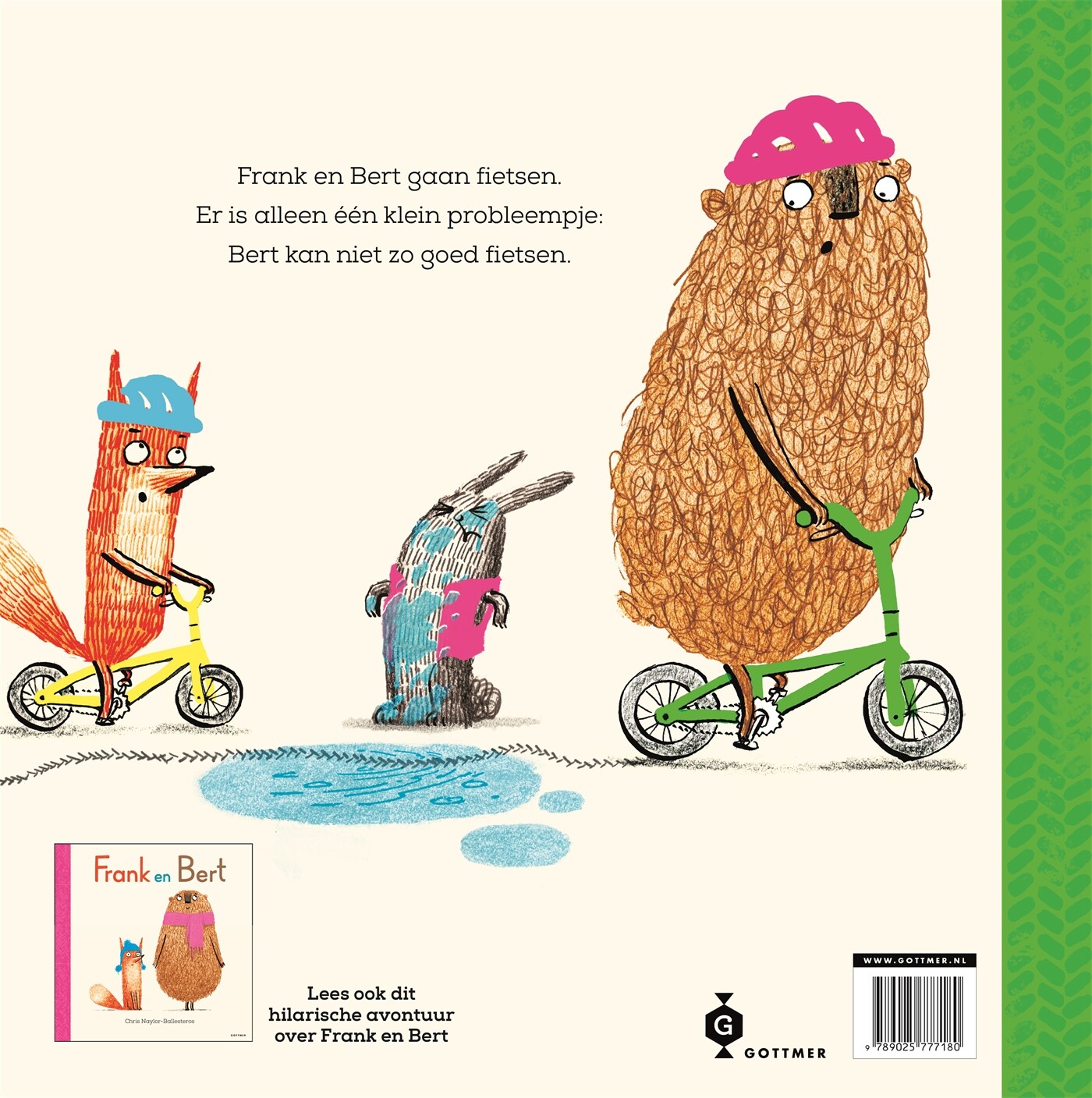 Frank en Bert op de fiets / Frank en Bert achterkant