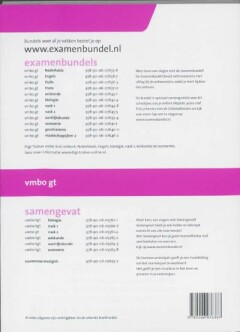 Examenbundel  Engels vmbo-GT 2011/2012 achterkant