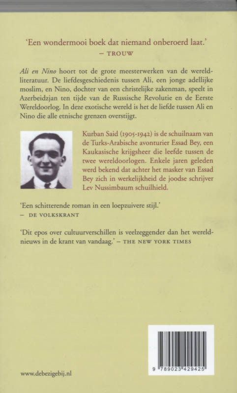 Ali en Nino Ali en Nino achterkant