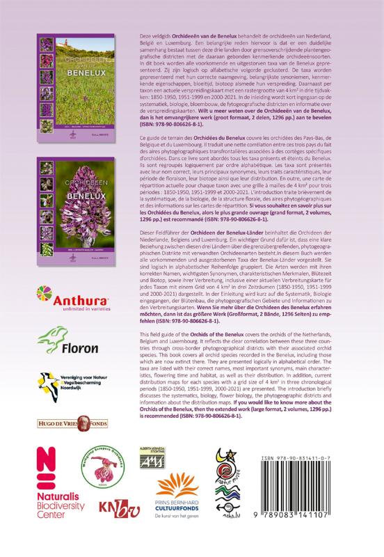 Orchideeën van de Benelux achterkant
