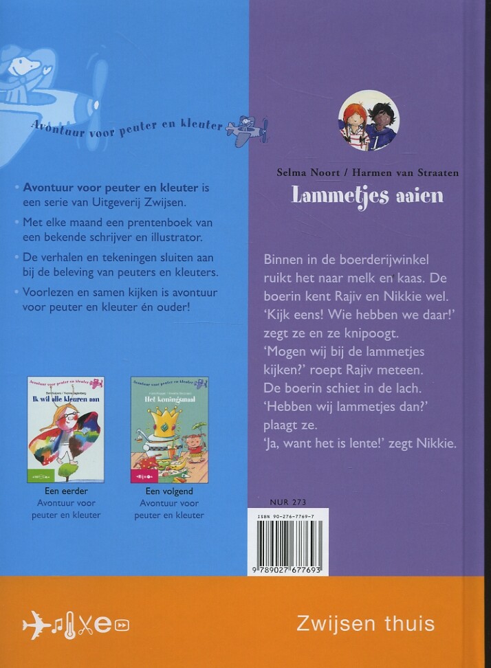 Lammetjes aaien / Zwijsen thuis achterkant
