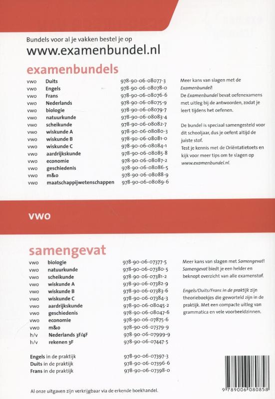 Examenbundel - Aardrijkskunde Vwo 2014/2015 achterkant