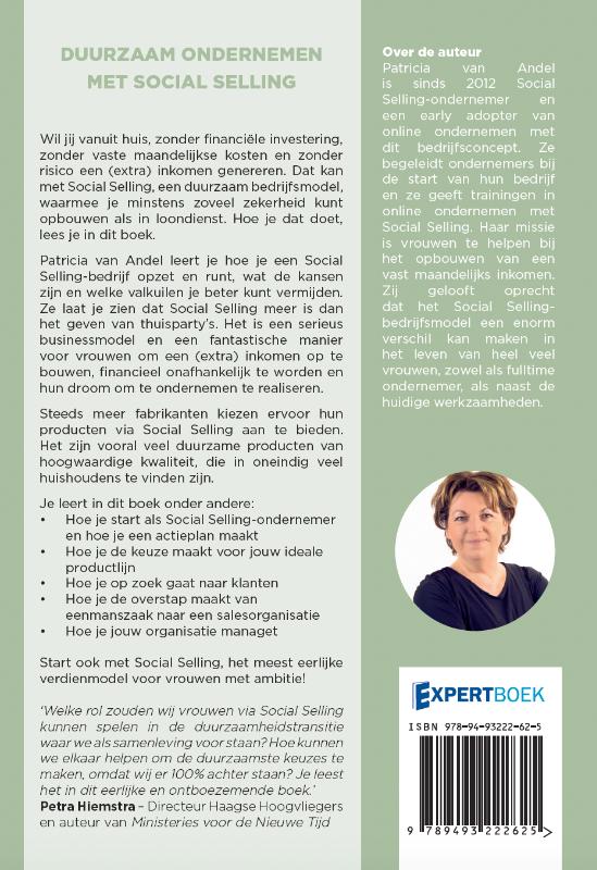 Duurzaam ondernemen met social selling achterkant