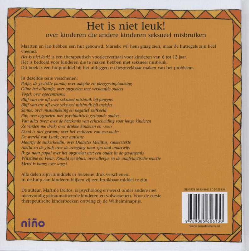 Het is niet leuk! achterkant