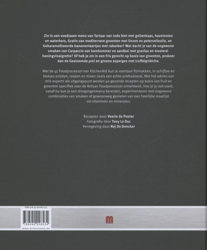 Het foodprocessor kookboek / KitchenAid achterkant