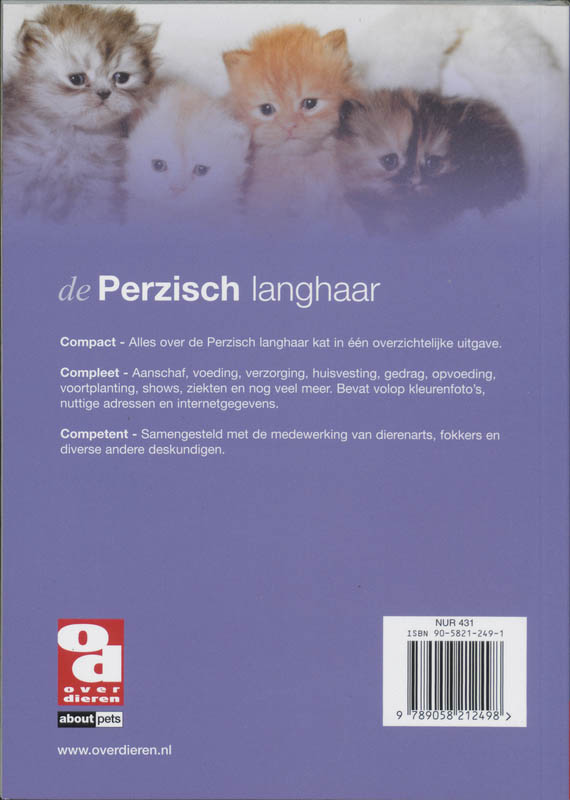 De Perzische langhaar achterkant