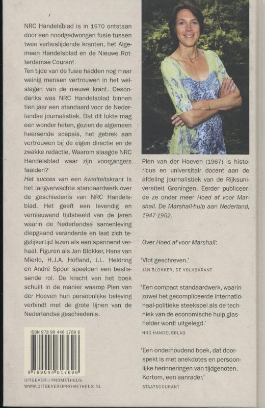 Het succes van een kwaliteitskrant achterkant