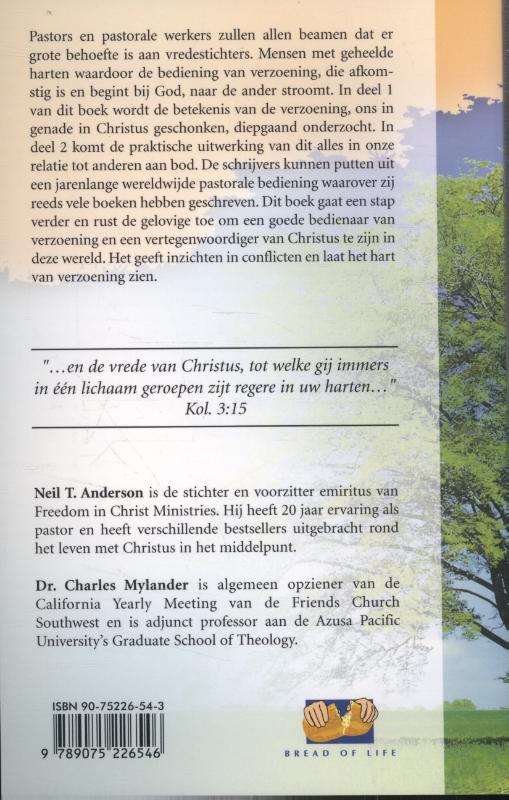 Gezegend zijn de vredestichters achterkant