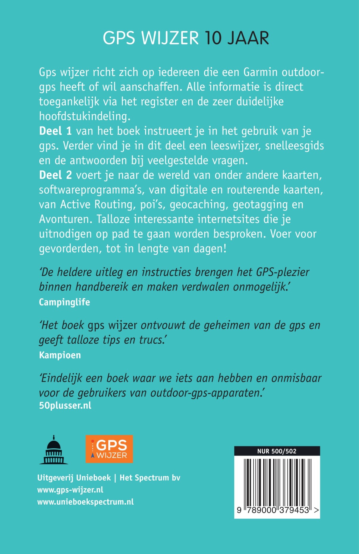Gps wijzer achterkant