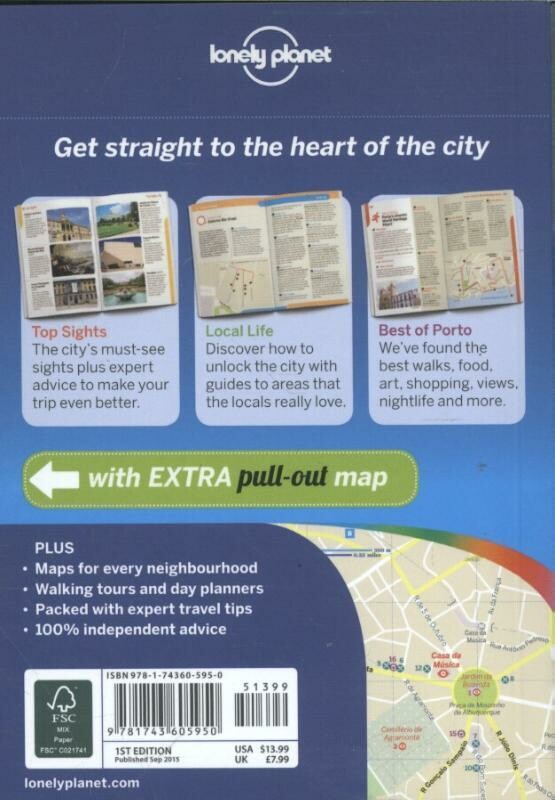 Porto / Lonely Planet Pocket Guides achterkant