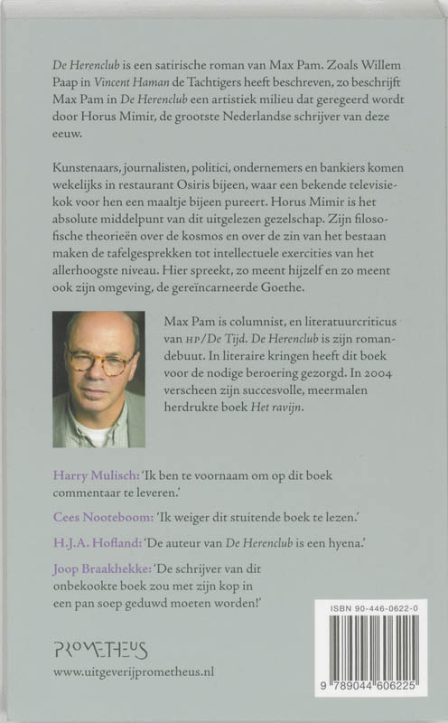 De Herenclub achterkant