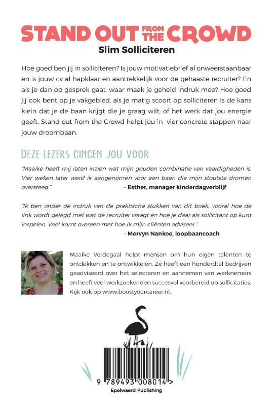 Stand out from the crowd achterkant