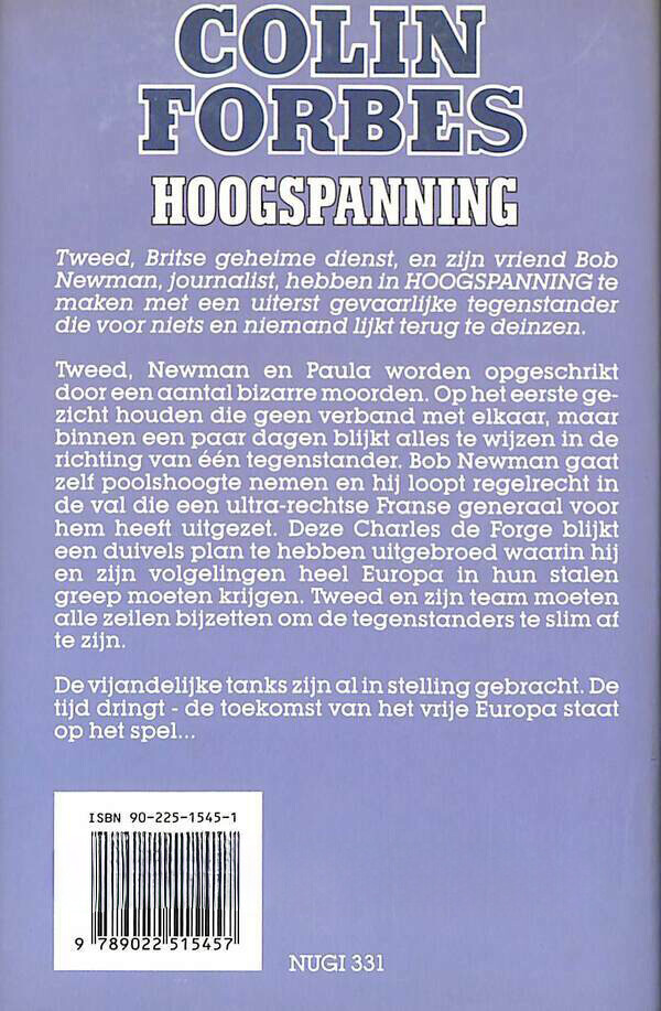 HOOGSPANNING achterkant
