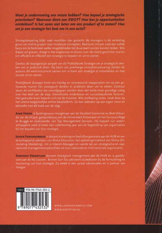 Praktijkboek strategie Praktijkboek strategie achterkant