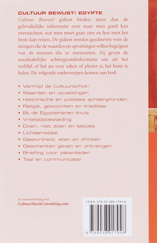 Egypte / Cultuur Bewust! achterkant