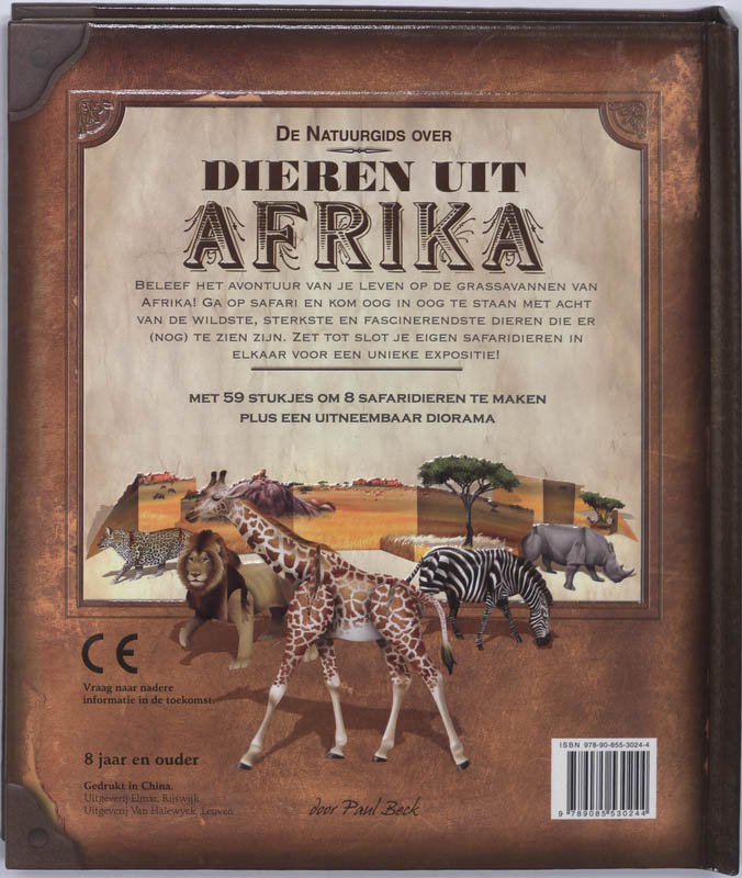 De Natuurgids Over Dieren Uit Afrika achterkant