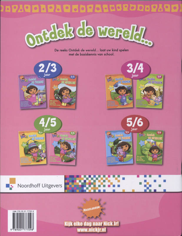 Ontdek de getallen 4/5 jaar / Dora achterkant