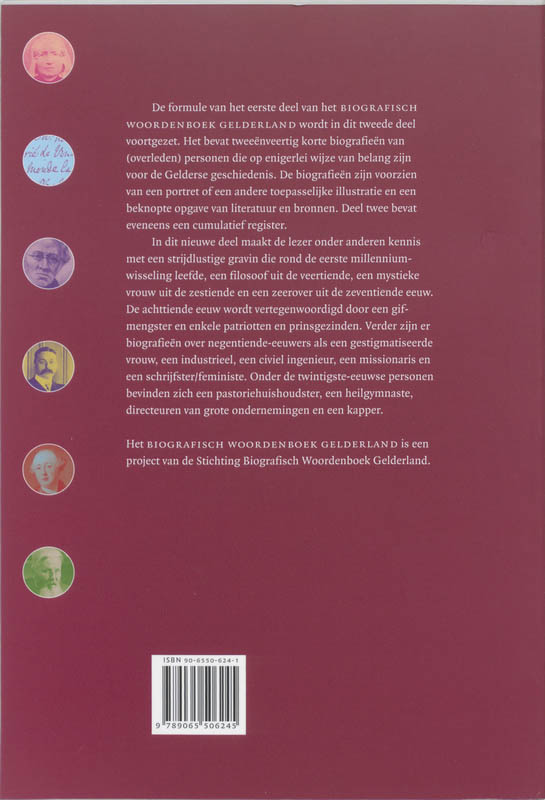 Biografisch Woordenboek Gelderland 2 achterkant
