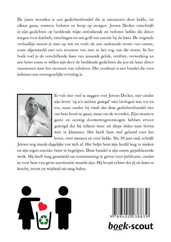 De juiste woorden achterkant