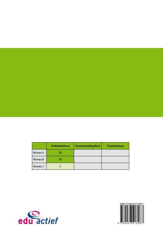 Loopbaanorientatie en begeleiding / Loopbaanlogboek voor fase 1; Orientatie / StruX achterkant