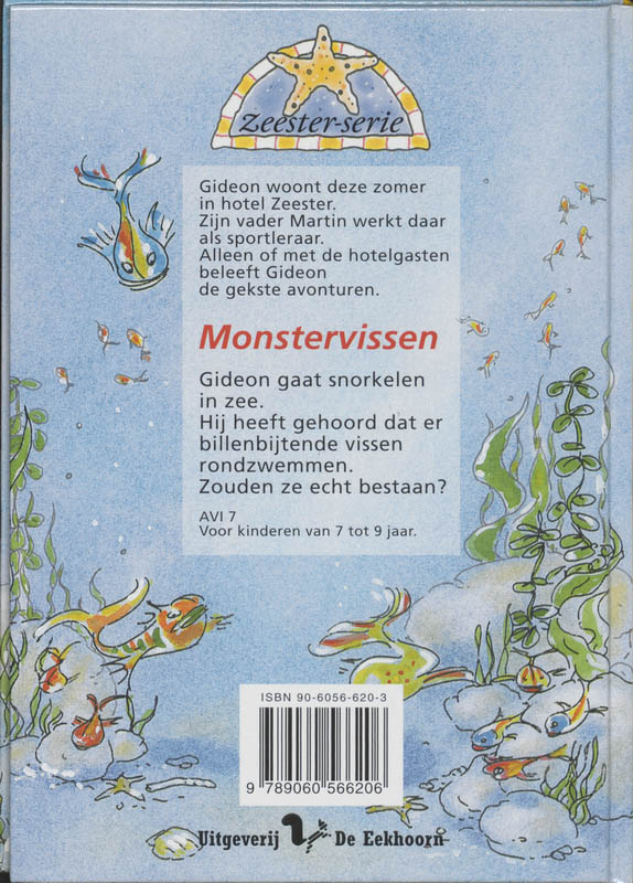 Monstervissen / Zeester-serie achterkant