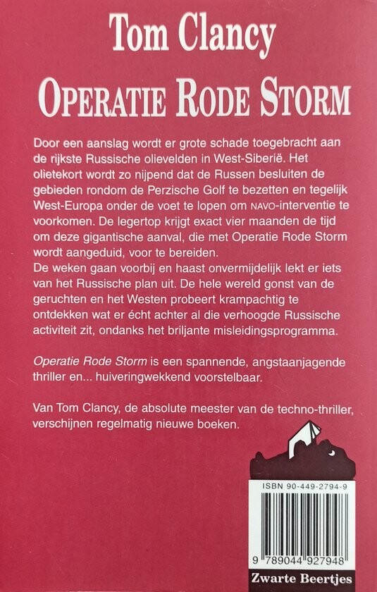 Operatie Rode Storm / Zwarte beertjes / 2794 achterkant