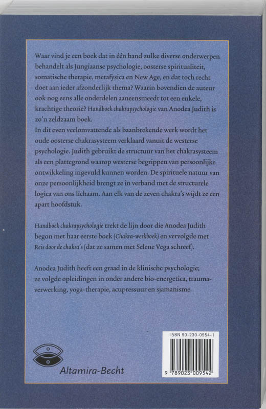 Handboek chakrapsychologie achterkant