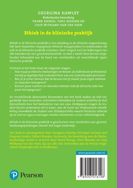 Ethiek in de klinische praktijk achterkant