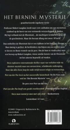 Het Bernini mysterie / Robert Langdon / 1 achterkant
