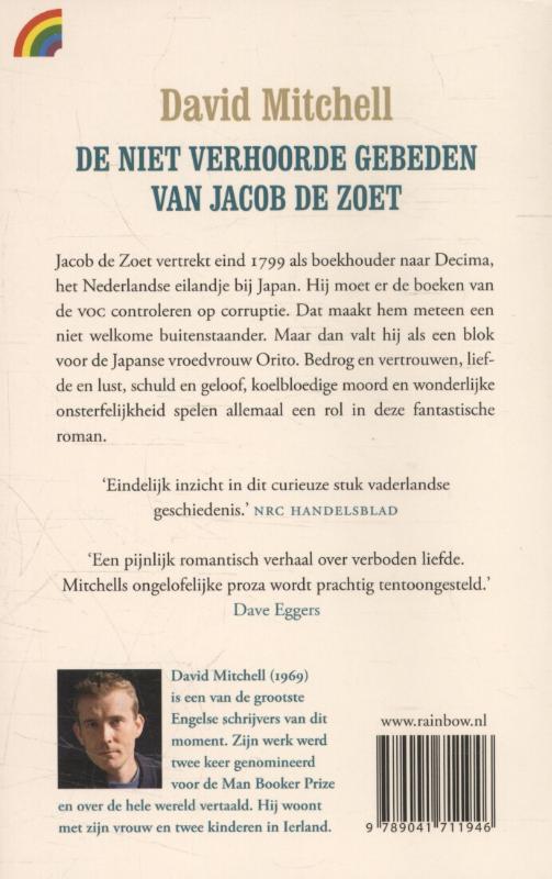 De niet verhoorde gebeden van Jacob de Zoet achterkant