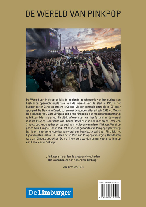 De wereld van Pinkpop 50 achterkant