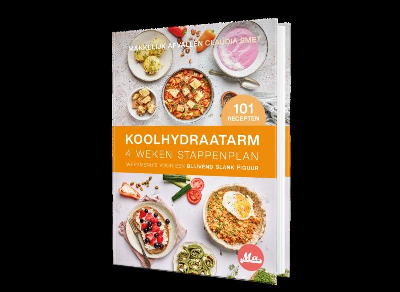 Makkelijk Afvallen >> Koolhydraatarm 4 Weken Stappenplan >> 101 Nieuwe Recepten >> Flexibele Weekmenu's >> Hardcover Programmaboek