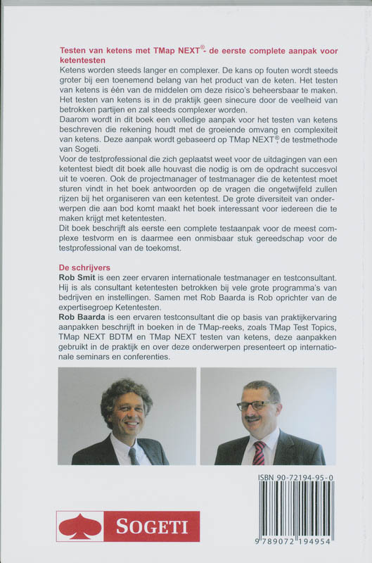 Testen van ketens met TMap NEXT achterkant