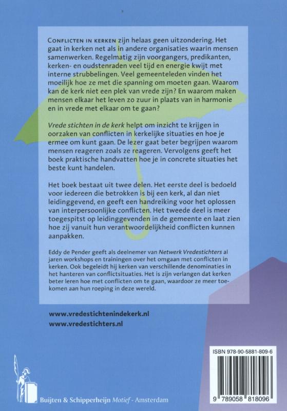 Vrede stichten in de kerk achterkant