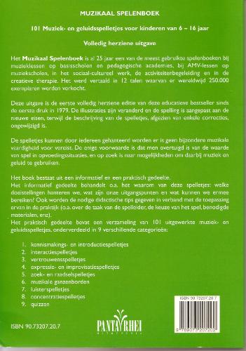 Muzikaal spelenboek Muzikaal spelenboek achterkant