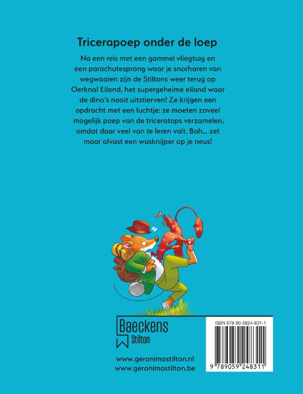 Tricerapoep onder de loep / Geronimo Stilton-reeks / 84 achterkant