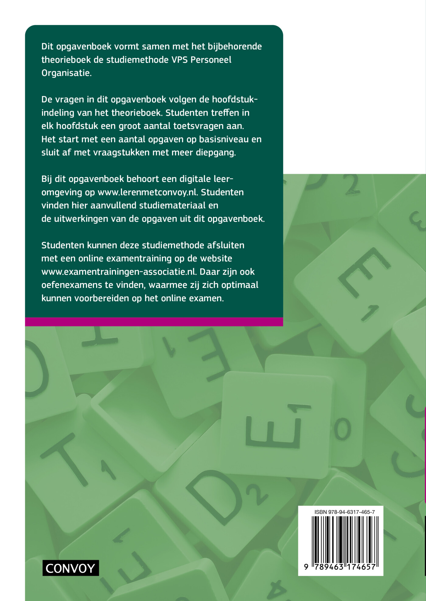 2024/2025 / VPS Personeel Organisatie / Opgavenboek achterkant