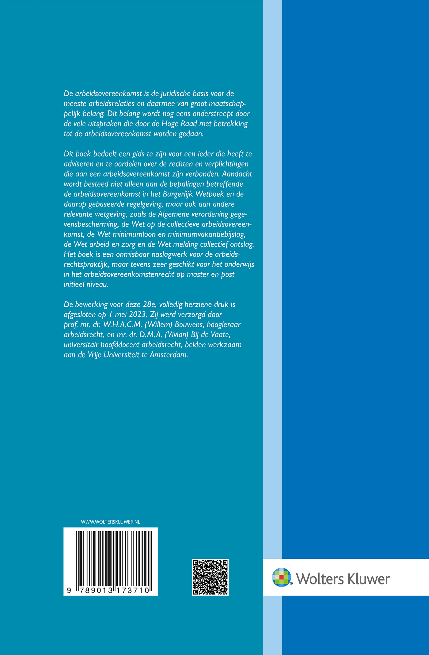 Arbeidsovereenkomstenrecht achterkant