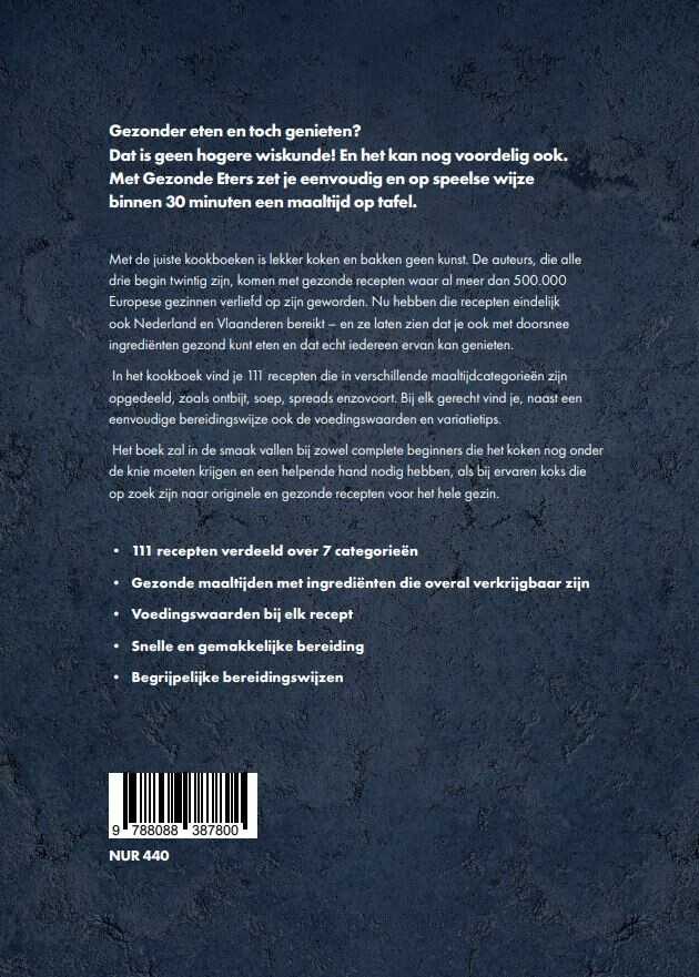 Gezonde eters achterkant