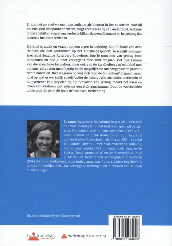 Autisme anders bekijken achterkant
