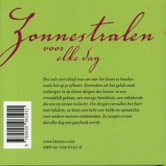 Zonnestralen voor elke dag Zonnestralen voor elke dag achterkant